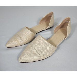 Jenni Kayne D'orsay Raffia Natural Flats 40 10 Box Dustbag